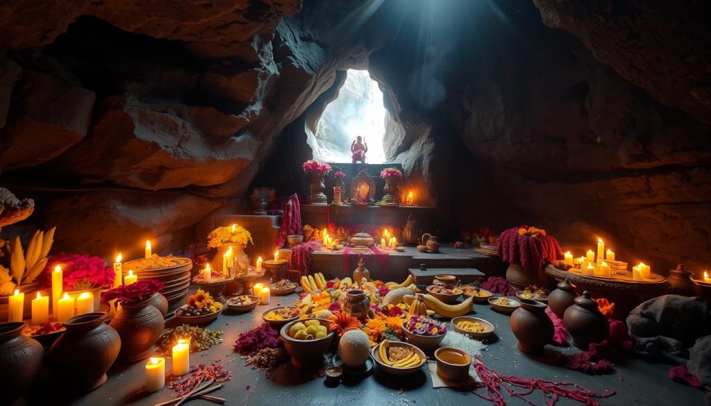 Amarnath Cave Ritualistic Offerings