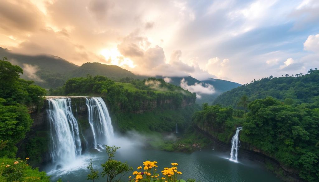 Athirappilly Waterfalls Seasonal Beauty