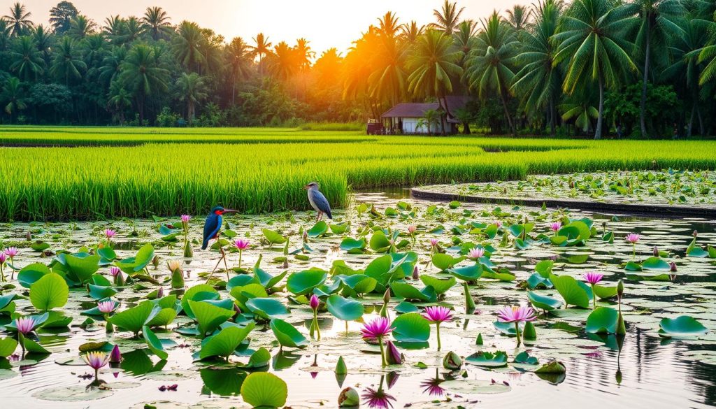 Backwater Flora and Fauna in Kuttanad