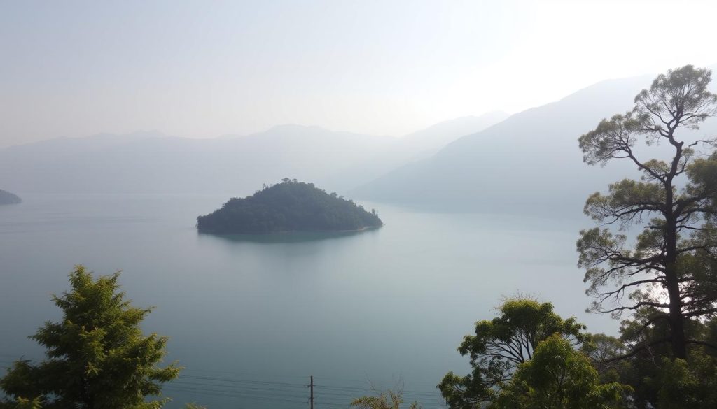 Bhimtal Lake island tranquility