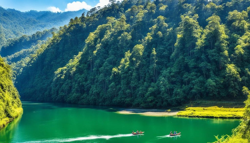 Boating and Fishing in Umngot River