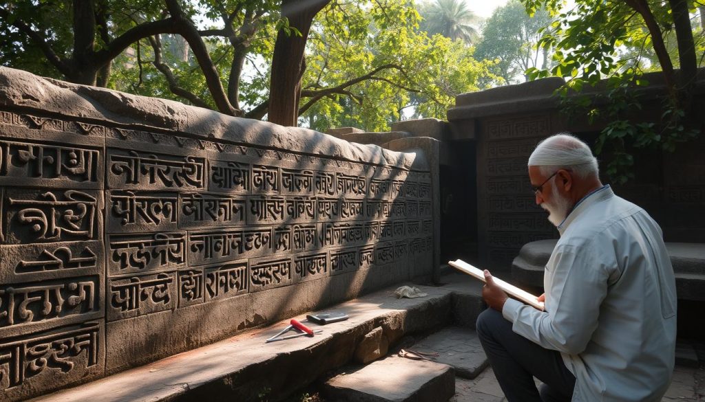 Deciphering ancient inscriptions at Tirupati
