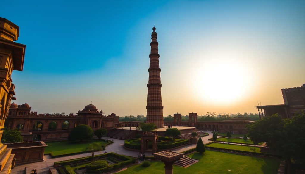 Delhi tourist attraction at Qutub Minar