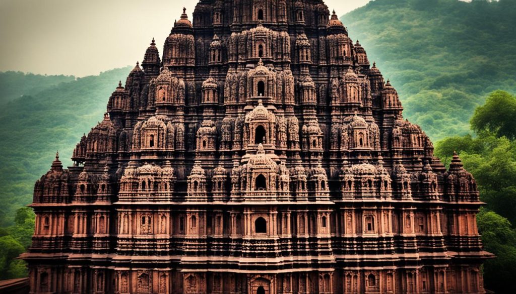 Grishneshwar Temple, one of the religious sites in Aurangabad