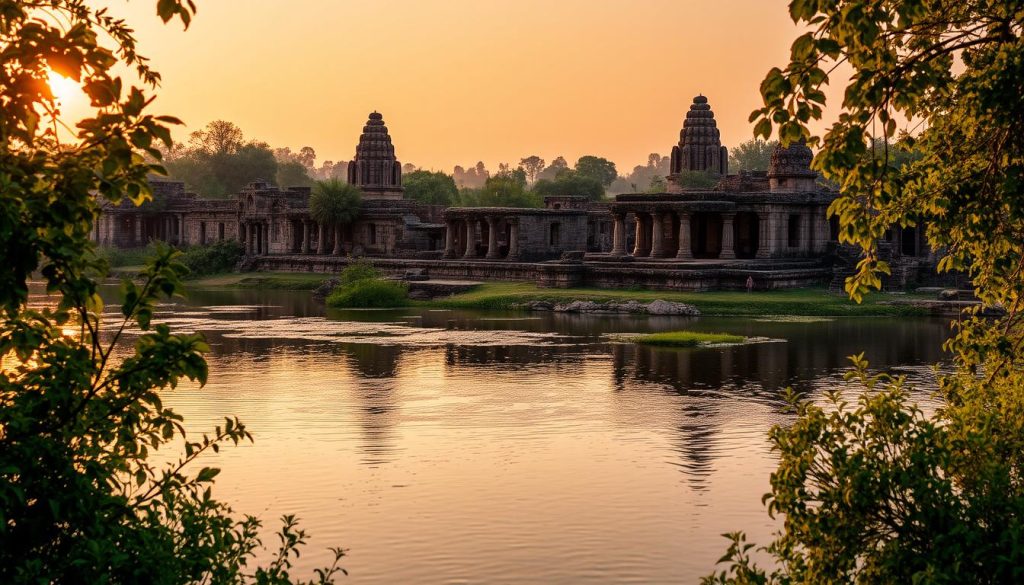 Hampi riverside ruins