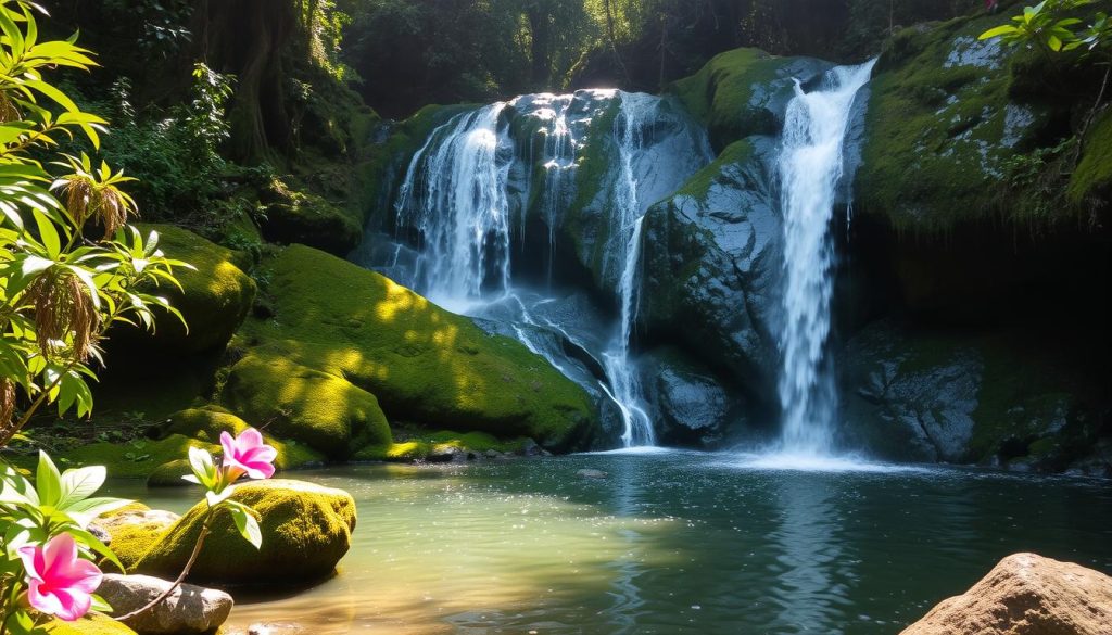 India's Tranquil Waterfall