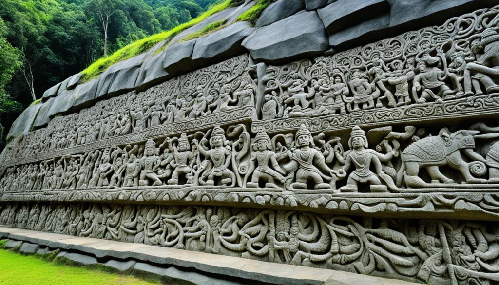 Unakoti rock carvings in Tripura