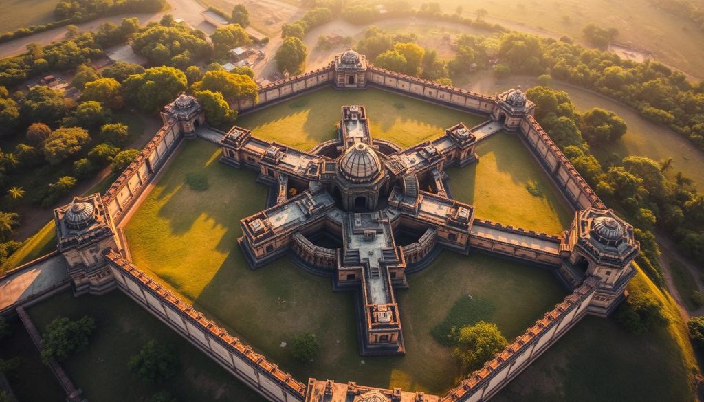 Unique design of Vellore Fort
