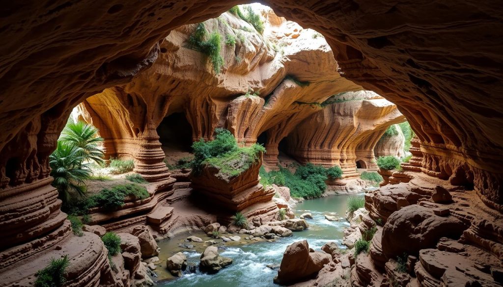 sandstone caves