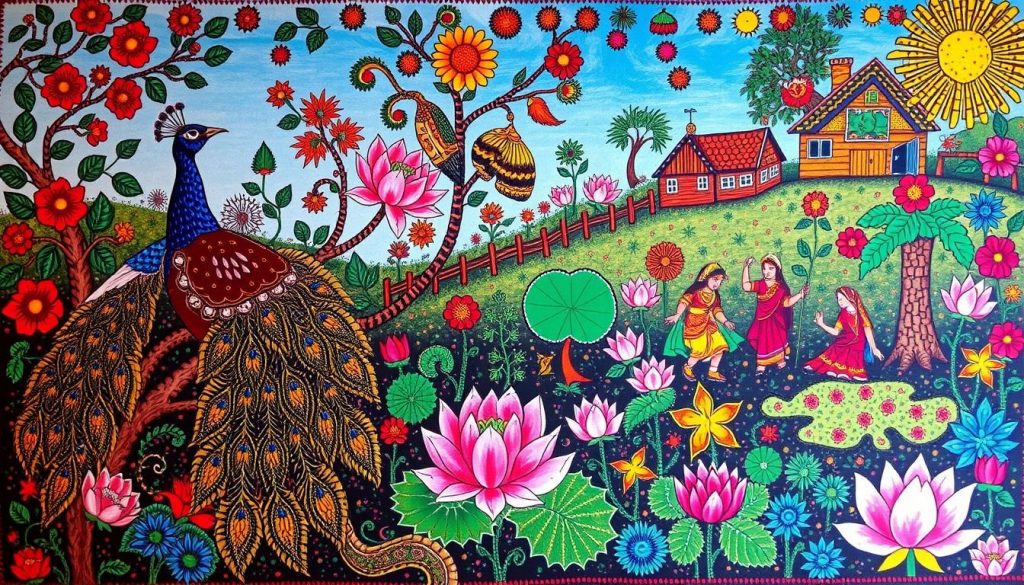 traditional Madhubani narratives